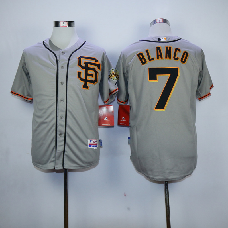 Men San Francisco Giants #7 Blanco Grey MLB Jerseys->san francisco giants->MLB Jersey